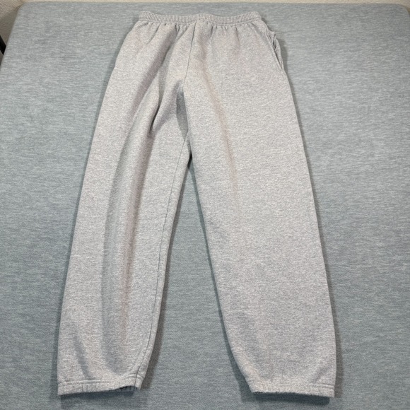 Hanes Sweatpants Mens L Gray Fleece EcoSmart Elastic Waist Lounge Joggers - Picture 1 of 9